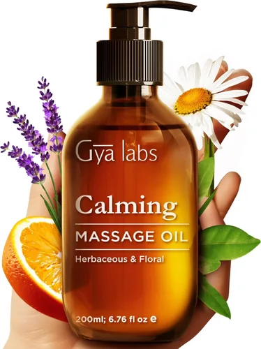 Miniatura 3 de Gya Labs Aceite de masaje destresante y aceite calmante para el cuerpo, juego de aceites esenciales puros de grado aromaterapia, 2 x 6.8 fl oz
