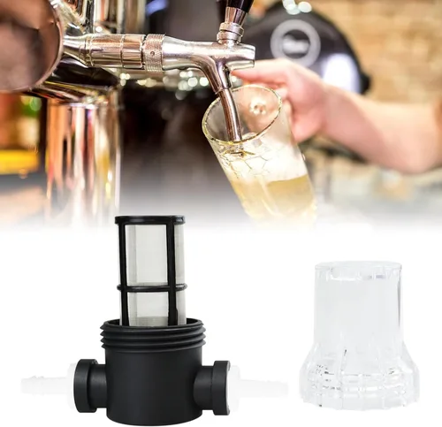 Miniatura 4 de Filtro de bomba de agua, filtro de cerveza NPT hembra de 1/2 pulgada con pantalla de filtro de acero inoxidable de malla 80, filtro de sedimento