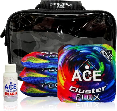 Miniatura 25 de Cluster Flux Bolsos de Cornhole ACE Pro + Kits PRO Tecnología de Almohadilla de Cluster Doble Cara Resbaladiza y Pegajosa para Todo Clima