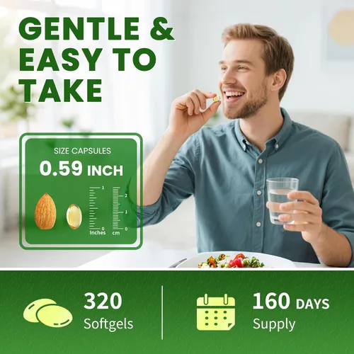 Miniatura 7 de Aceite de orégano 5 en 1 con aceite de semilla negra, 99% Carvacrol Thymoquinone 320 cápsulas de aceite de orégano orgánico, vitamina