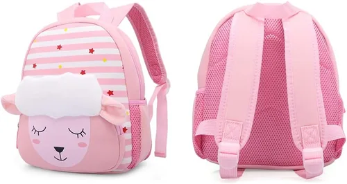 Miniatura 5 de Mochila impermeable para niños de 2 a 5 años para el jardín de niños mochila 3D de lindos dibujos animados de neopreno mochila de animales para niños