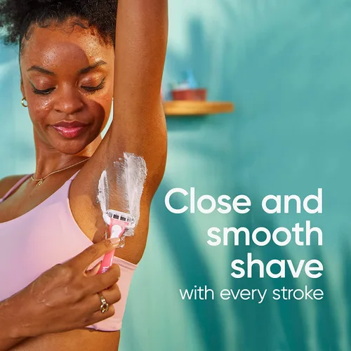 Miniatura 11 de Gillette Venus Maquinillas de afeitar desechables sensibles para mujeres con piel sensible, 6 unidades, ofrece un afeitado cercano con comodidad