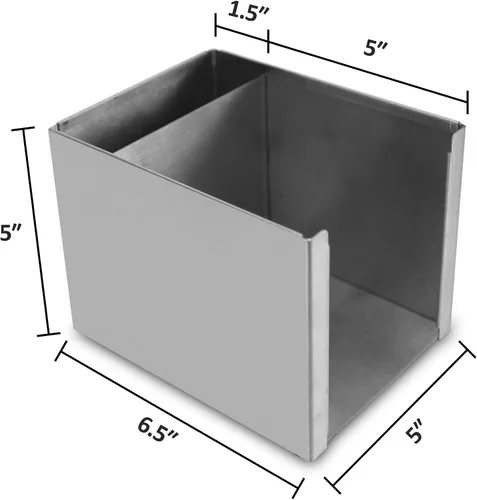 Miniatura 2 de BARsics Soporte de barra de acero inoxidable con 2 compartimentos para servilletas, accesorios