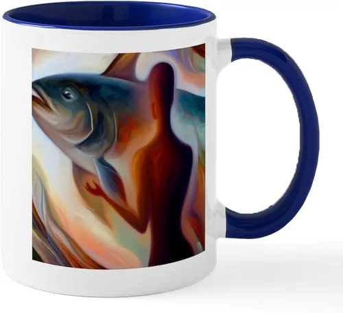 Miniatura 29 de CafePress Chinook King Salmon Mug 11 oz (325 ml) Ceramic Coffee Mug
