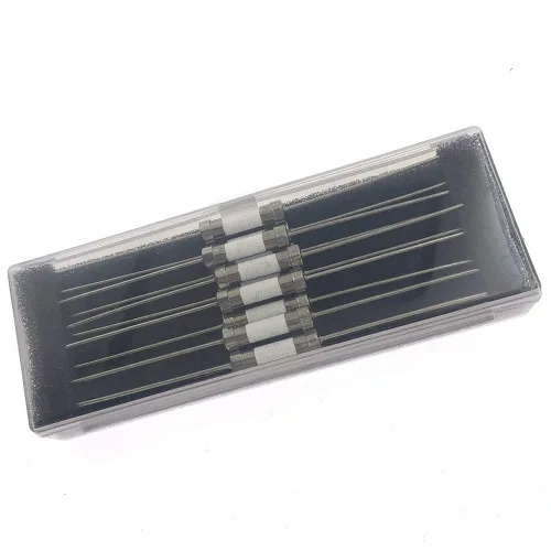 Miniatura 3 de 10 unidades de fusibles de cerámica axial de plomo T8AH250V 5x20mm/0.2"x0.79" de retardo de tiempo de soplado lento 8AMP 250V (T8A)