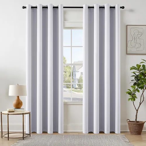 Miniatura 39 de MIULEE Cortinas opacas para dormitorio o sala de estar, juego de 2 paneles de cortina para ventana con aislamiento térmico y bloqueo de luz
