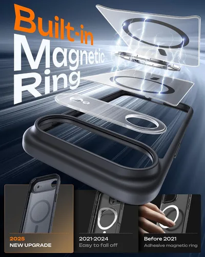 Miniatura 246 de TOCOL Funda para iPhone 11, compatible con Magsafe, protección completa de cámara, imanes integrados, protección contra caídas, funda translúcida