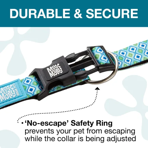 Miniatura 3 de Max & Molly Urban Pets Smart ID - Collar para perro con etiqueta de seguridad QR Gotcha! para mascotas y perfil de mascota personalizado, neopreno