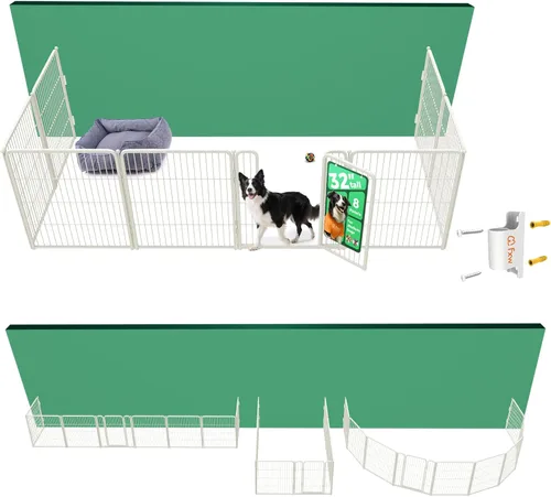 Miniatura 18 de FXW Homeplus Unleashed Corralito para Perros de Interior - Juego Sin Estrés y Seguro, Resistente de 24 Pulgadas 4 Paneles Corral para Cachorros