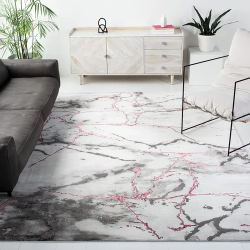 Miniatura 25 de SAFAVIEH Craft Collection Alfombra de Acento - 2' x 3', Gris y Azul, Diseño Contemporáneo, Resistente a las Manchas, Ideal para Áreas de Alto