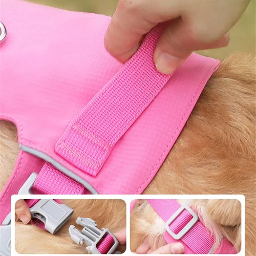 Miniatura 6 de Reflective Dog Harness Pet Chest Strap Large Dog Vest Harness for Outdoor Activity Walking Training with Adjustable Belt
