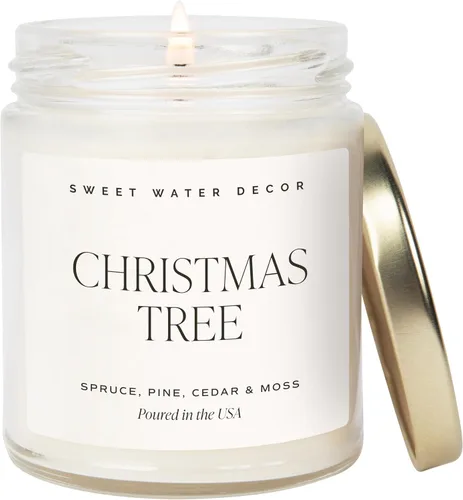 Miniatura 21 de Sweet Water Decor Vela perfumada de Navidad con aroma a canela, árboles, naranja y clavo - Vela de invierno perfumada - Velas de Navidad