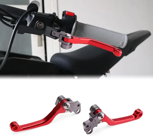 Miniatura 9 de Palanca de embrague de motocross, palanca de freno de pivote ajustable para Sur Ron Light Bee Segway X260 X160, 6061 Billet plegable izquierda