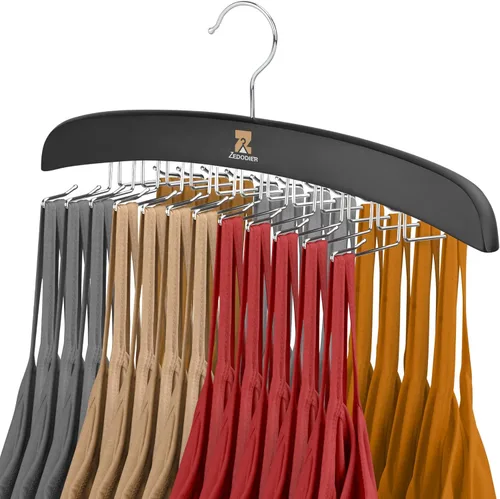 ZEDODIER Perchas para camisetas sin mangas, organizador de brasieres para armario, capacidad de almacenamiento de 24 unidades, organizador de