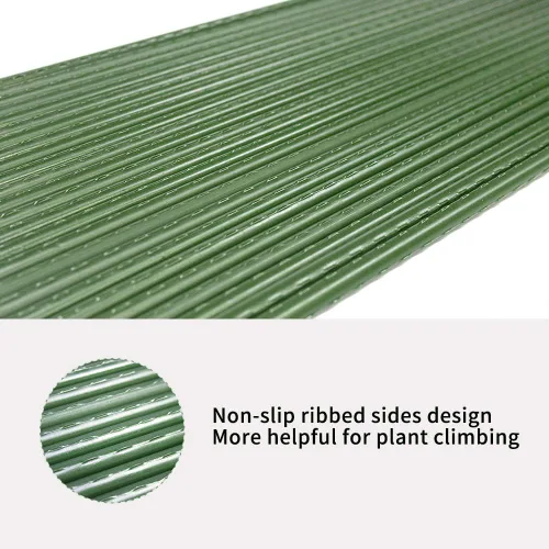 Miniatura 3 de Estacas de metal resistentes para plantas de jardín de 4 pies, varillas de acero recubierto de plástico, paquete de 25