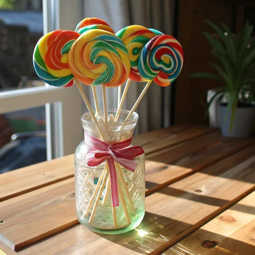 Miniatura 4 de LIDATREE Paleta de remolino de 1.5 pulgadas, paletas de arco iris envueltas individualmente a granel, caramelos para niños para cumpleaños, sabor a