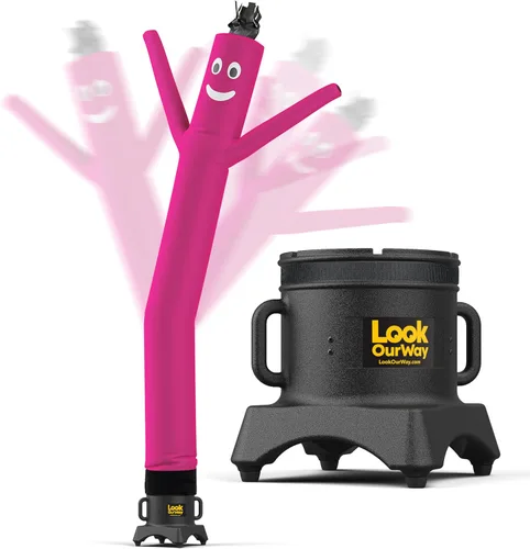 Miniatura 8 de LookOurWay Air Dancers Juego de Hombre de Tubo Inflable Mini - Tipo Inflable Ondulante Loco de 29" con Soplador para Publicidad de Escritorio - Verde