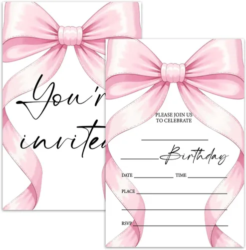 Miniatura 13 de Tarjetas de invitación para fiesta de cumpleaños, invitación de fiesta de cumpleaños arcoíris, celebración de fiesta de niños, 20 tarjetas con 20