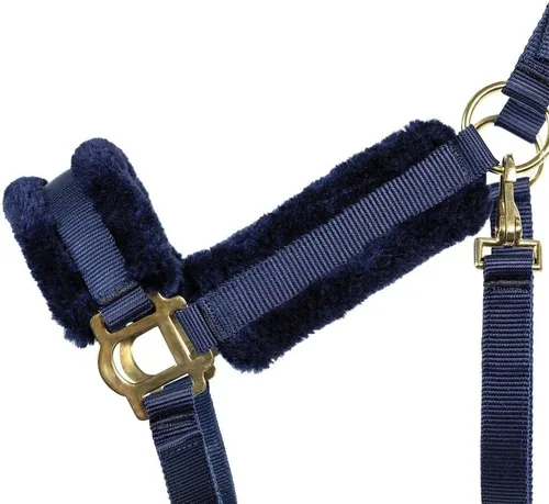 Miniatura 6 de Dura-Tech Halter de nailon con forro polar para caballos, máxima comodidad para caballos, diseño antifrotamiento, alta ajustabilidad, herrajes