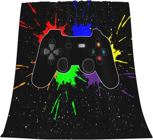 Miniatura 3 de Manta para Jugar Video Juegos, Gamer Cool, Manta Suave para Cama, Ropa de Cama Cálida, Acogedora, de Felpa, Manta de Franela y Forro Polar, Regalos
