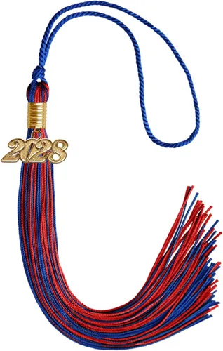 Miniatura 167 de Endea Graduation - Borla de doble color mixto con fecha dorada (negro/dorado antiguo, 2021)