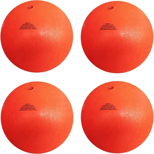 Miniatura 8 de AppleRound Bolas de juego Dodgeball de 8.5 pulgadas, paquete de 4 bolas con 1 bomba, tamaño oficial para Dodge Ball, balonmano, campamentos