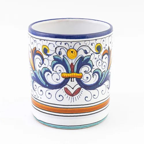 Miniatura 2 de Fima Ricco Deruta Blu - Taza de cerámica italiana hecha a mano, cerámica italiana Deruta, taza pintada, cerámica italiana, hecha en Italia, taza
