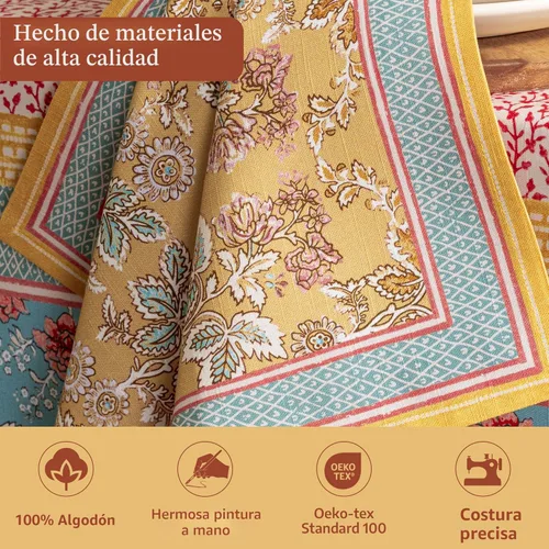 Miniatura 3 de Maison d' Hermine Marquise - Juego de 4 servilletas 100% algodón suave y cómodo perfectas para cenas familiares, bodas, fiestas de cóctel, cocina