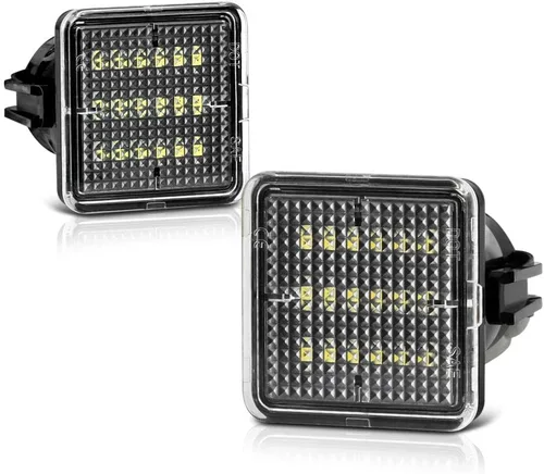 VIPMOTOZ Luz LED completa para placa de matrícula para Toyota Tacoma 2016-2023 y camioneta Tundra 2014-2021, 6000K blanco diamante, 2 piezas de