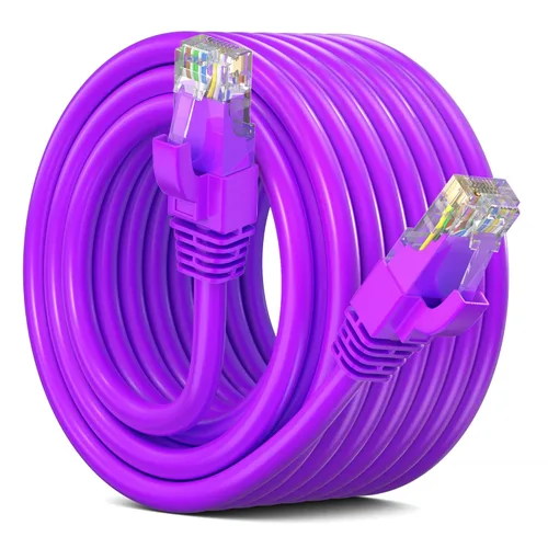 Miniatura 37 de Maximm Cable Ethernet Cat 6, cable de red y conexión de alta velocidad de 100 pies, UTP, 10 Gbps, cable Ethernet de 550 MHz, color negro
