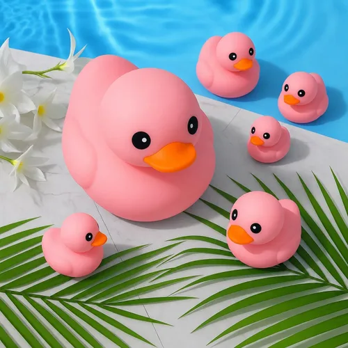 Miniatura 6 de XL Jumbo Grande Pato de Goma para Baño - Pato Gigante Sin Agujero, Juguete de Agua para Baby Shower, Impermeable, Gran Patito para Bebés, Sin Rosa