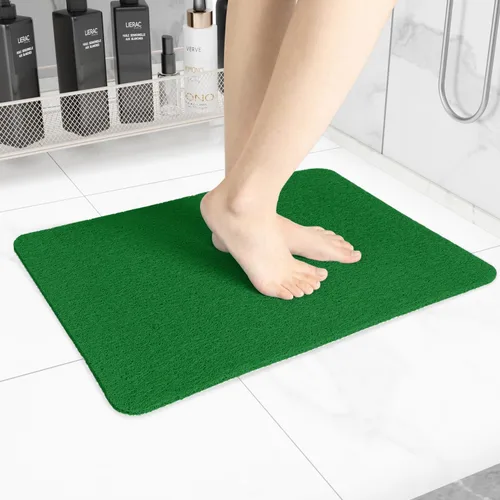 Miniatura 44 de Hargiis - Tapete antideslizante de secado rápido para bañera, piso, baño, ducha, cocina, hogar, hotel (color blanco, 24 x 24 pulgadas)