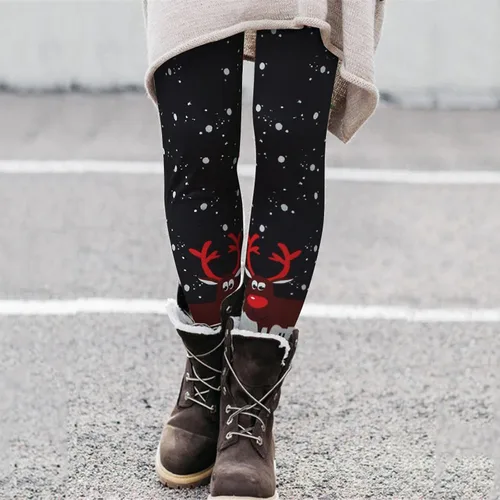 Miniatura 6 de Women's Christmas Leggings for Women Ultrasoft Seasonal Printed Jogger Low Rise Hippie Pants Christmas Tops