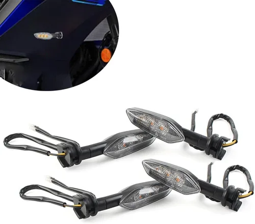 Miniatura 2 de 2 pares de luces direccionales traseras, indicadores de señal de giro de motocicleta, 12 V, repuesto para Yamaha FZ 16 250 FZS 150 FZ1 FZ8 Tenere
