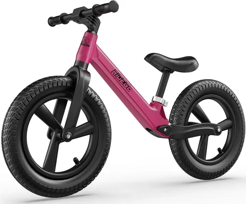 Miniatura 9 de Ridego Bicicleta de Equilibrio de 14 Pulgadas para Niños de 3 a 6 Años, Bicicleta Ligera para Niños con Asiento Ajustable, Bicicleta con Empuje