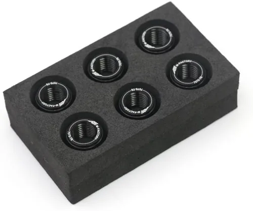 Miniatura 4 de KETABAO Tuercas de piñón de rueda trasera negras compatibles con YZF R1 98-13 R6 03-15 XJ6 S Diversion FZ1 Fazer MT-09 13-18 16 17