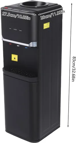 Miniatura 5 de Dispensador de enfriador de agua de carga superior, dispensador de agua caliente y fría independiente para botellas de 5 galones, agua caliente