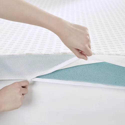 Miniatura 4 de Sleep Philosophy - Protector de colchón de espuma viscoelástica con gel, apto para todas las estaciones, lujoso e hipoalergénico