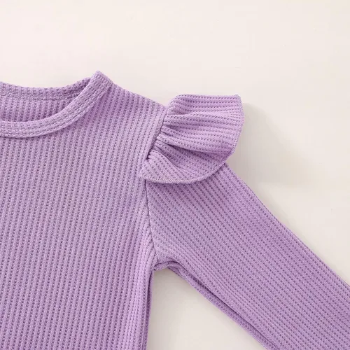 Miniatura 9 de Conjunto de ropa de bebé niña para otoño e invierno, conjunto de sudadera de manga larga y pantalones con diadema