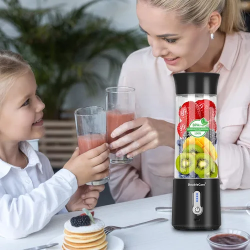 Miniatura 4 de Licuadora portátil para batidos y licuados, exprimidor eléctrico de 16.9 fl oz, licuadora de batidos de 4000 mAh con material sin BPA, licuadora