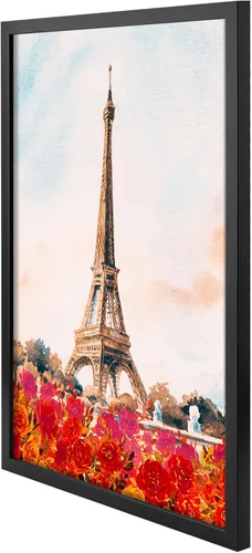 Miniatura 2 de Golden State Art, Marco de fotos A2 negro hecho de madera maciza y plexiglás, pantalla A2 (16.5 x 23.4) imagen sin paspartú, 2