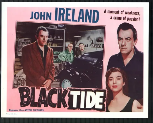 MOVIE POSTER: Black Tide 11"x14" Lobby Card Maureen Connell John Ireland Film-Noir