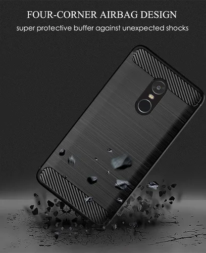 Miniatura 4 de Asuwish Funda compatible con Xiaomi Redmi Note 4/4X y protector de pantalla de vidrio templado, accesorios de celda, fundas protectoras suaves