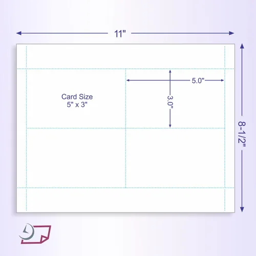 Miniatura 4 de NextDayLabels - Tarjetas de índice de 3 x 5 pulgadas, 4 tarjetas por página de 8-1/2 x 11 pulgadas, paquete de 100 hojas, funcionarán para todas