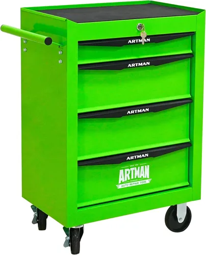 Miniatura 15 de Carro de herramientas con 7 cajones con ruedas, cofre de almacenamiento de herramientas con ruedas multifuncional, organizador de cajones con ruedas