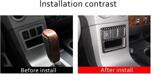 Miniatura 3 de Interruptor de modo de arrastre para Toyota Tundra 2007-2013 accesorios de consolas centrales, cubierta decorativa interior automotriz de fibra