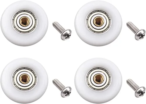 Miniatura 9 de Atoplee Ruedas para puerta de ducha – 4 piezas de repuesto de 0.71 pulgadas (0.748 in) para puerta corrediza de cristal de baño