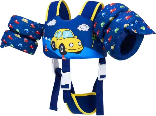 Miniatura 12 de Gogokids 2-in-1 Toddler Swim Vest Pool Floaties for Kids[CPC Certified & Remove Crotch Strap]Puddle Float Jumper 24-66 Pounds, Toddler Arm Floaties