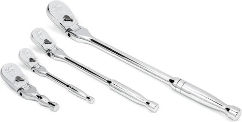 Miniatura 4 de GEARWRENCH - Juego de 4 piezas de trinquete con mango flexible, 84 dientes - 81230A-07