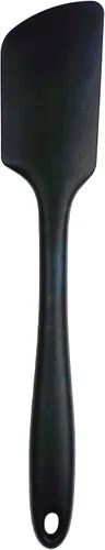 Miniatura 11 de RSVP International (ELA-WH) Cuchara de espátula de silicona favorita de Ela, negro, 11 pulgadas, silicona sin BPA, mezcla de baterías gruesas